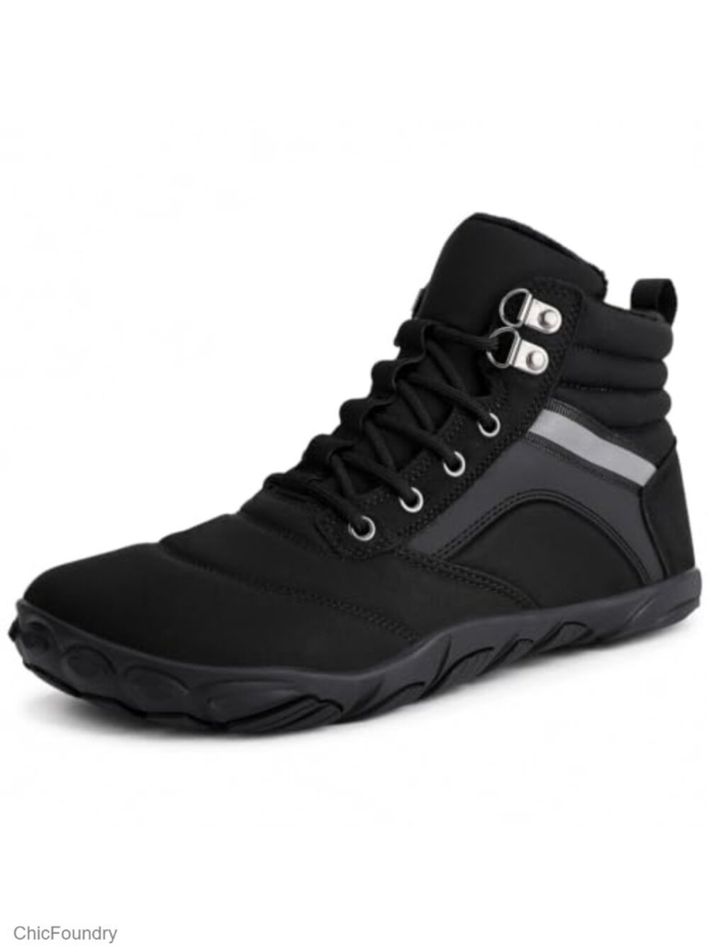 Winter Barefoot Boots Wide Toe Box Zero Drop Sole Water Resistant Ankle Booties